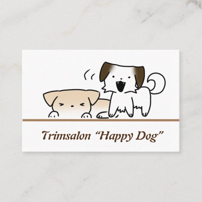 Carte de visite puppy, dog (Devant)