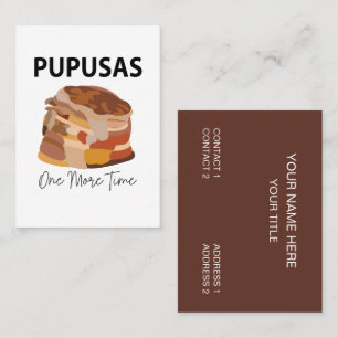 Carte De Visite Pupusas El Salvador Pupusas Pain Pupusas