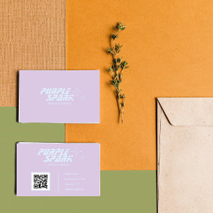 Carte De Visite Purple Blue Small Business
