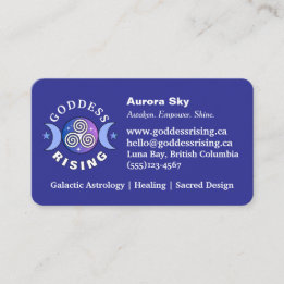 Carte de visite Purple Goddess Rising