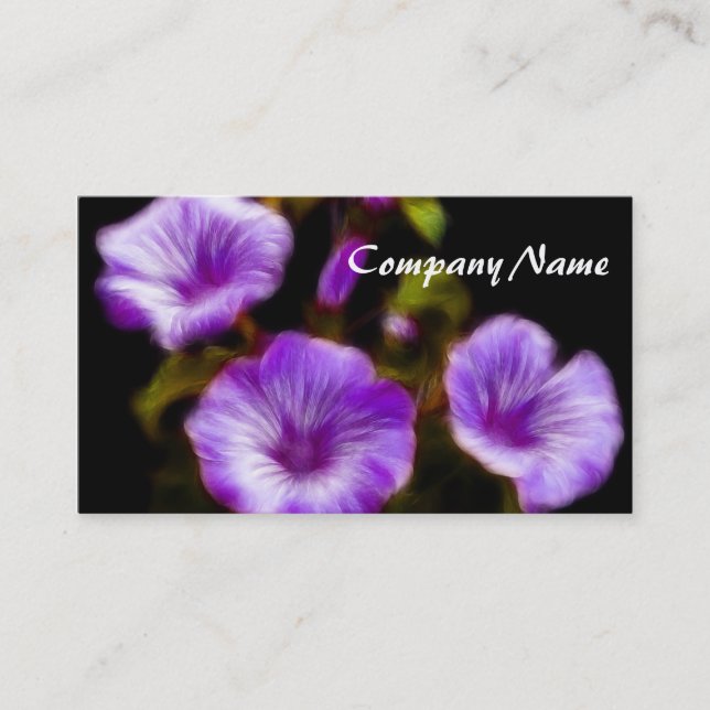 Carte De Visite Purple Petunias (Devant)