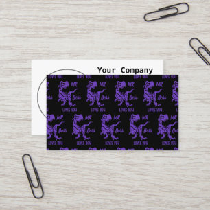 Carte De Visite Purple Trex le Boss Dino