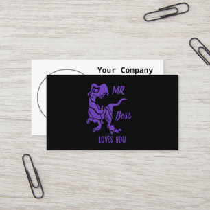 Carte De Visite Purple Trex le Boss Dino