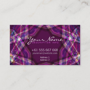 Carte De Visite PurpleZtars +Carte de visite de logo