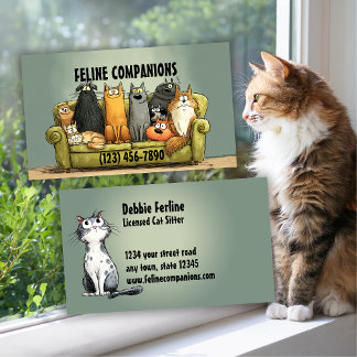 Carte De Visite Purrfect Care – Cat Sitting