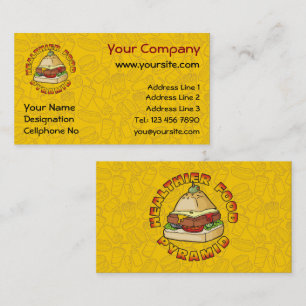 Carte De Visite Pyramide alimentaire plus saine