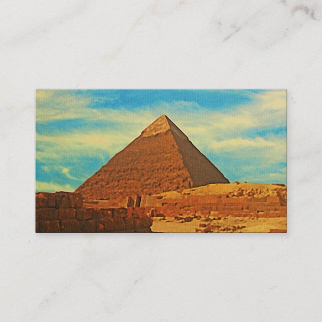 Carte De Visite Pyramide de Gizeh Le Caire Égypte (Devant)
