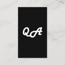 CARTE DE VISITE QA pour la conception de test qa