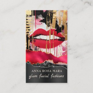 Carte De Visite *~* QR AP5 Glam Punk Luxe 7 Mode Gras Beauté
