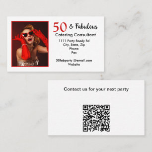 Carte De Visite QR Code 50 et Fabulous Catering Consultant