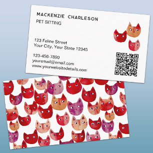 Carte de visite QR Code amusante pour gardien de c