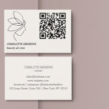 QR code, beauté, logo, ligne art noir