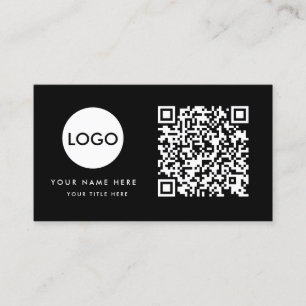 Carte De Visite QR Code Business Logo Professionnel
