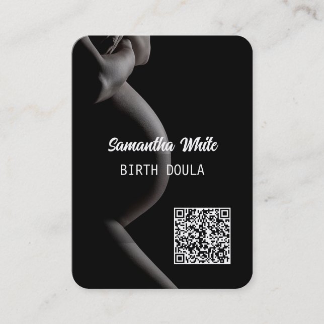 Carte de visite QR Code de Doula (Devant)