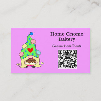 Carte De Visite QR Code Gnome Ville d'origine Boulangerie légère v