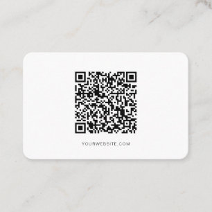 Carte De Visite QR code, minimaliste moderne, simple, professionne