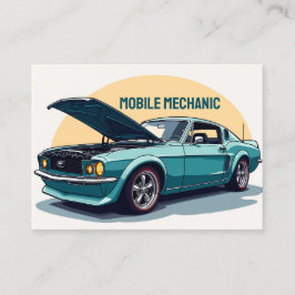 Carte De Visite QR Code Mobile Mécanique