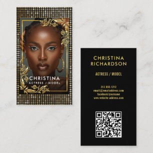 Carte De Visite QR code Models danseurs actrice photographe photo