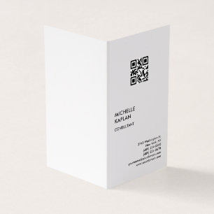 Carte De Visite QR Code Moderne Professionnel Exclusif
