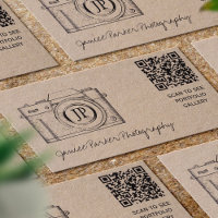 QR CODE photo photographe vintage kraft