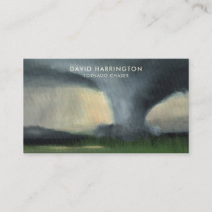 Carte De Visite QR Code scanner numérique Tornado Storm Chaser