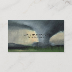 Carte De Visite QR Code scanner numérique Tornado Storm Chaser