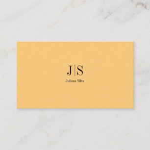Carte De Visite QR Code Simple Moderne Minimal Instagram Jaune