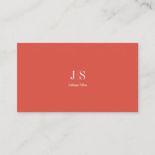Carte De Visite QR Code Simple Moderne Minimal Instagram Rouge