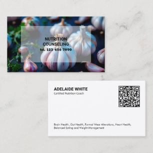 Carte De Visite QR nutritionniste diététiste