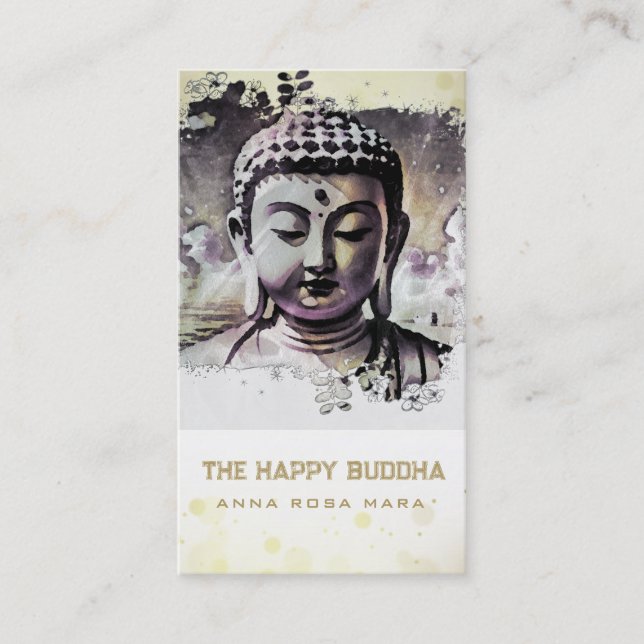 Carte De Visite *~* QR Original Artsy Buddha AP33 QR Logo (Devant)