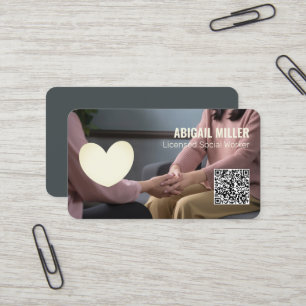 Carte De Visite QR personnalisé du travailleur social