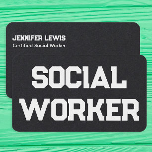 Carte De Visite QR personnalisé du travailleur social