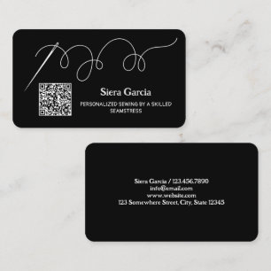 Carte de visite QR personnalisé Seamstress