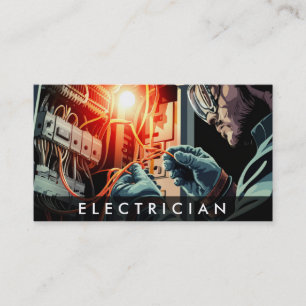 Carte De Visite *~* QR Professionsal Electrician AP75 Photo
