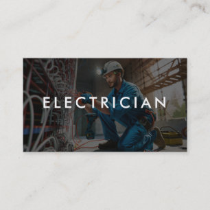 Carte De Visite *~* QR Professionsal Electrician AP75 Photo