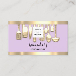 Carte De Visite QRCode Chef personnel Cuisine Restaurant Nourritur