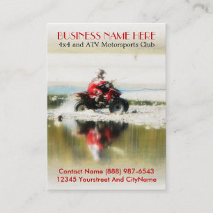 Carte De Visite Quadruple tous terrains - photographie de l'action