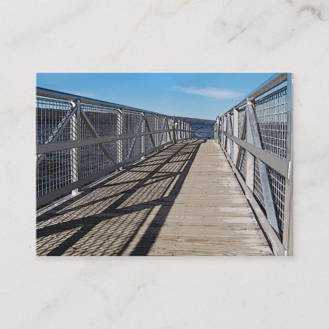 Carte De Visite Quai à Cayuga Lake ATC (Devant)