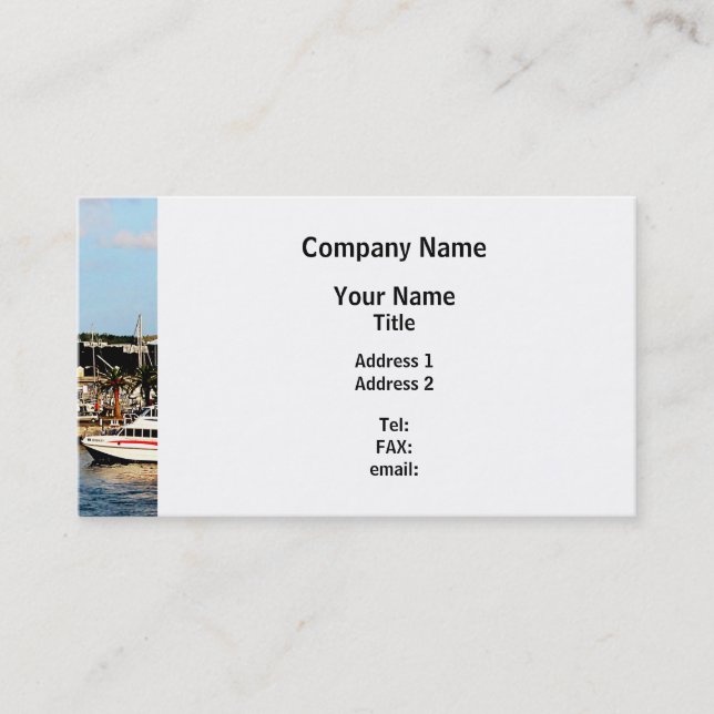 Carte De Visite Quai à King's Wharf Bermuda (Devant)