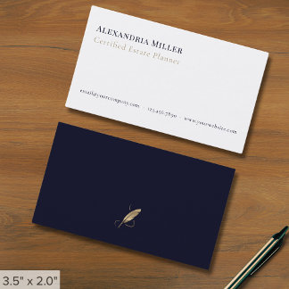 Carte De Visite Qualité De Luxe Simple Et Élégante
