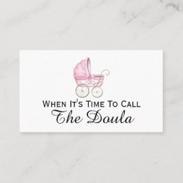 Carte De Visite Quand il est temps d'appeler la grossesse de Doula