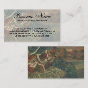 Carte De Visite Quatre Danseuses d'Edgar Degas