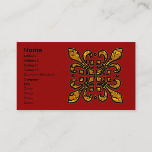 Carte De Visite Quatre Fleur De Lis