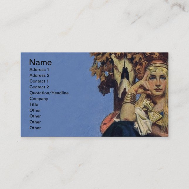 Carte De Visite Queen Maeve Warrior Princess Imaginaire Art (Devant)