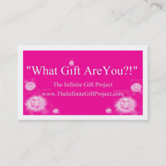 Carte De Visite "Quel cadeau sont vous ? ! "