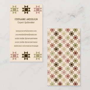 Carte De Visite Quiltmaker, Quilt Business Amish Quilt