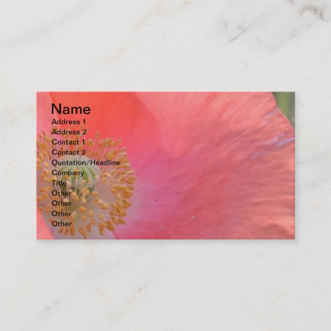 Carte De Visite Quotidienne est une occasion (Devant)