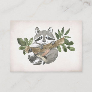 Carte De Visite Raccoon Lover Baby Raccoon Nursery Art
