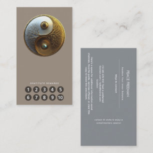 Carte De Visite Racine de l'Harmonie   Conception Yin Yang