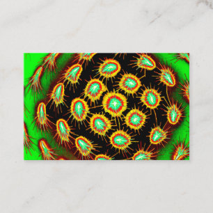 Carte de visite Radial Spike Burst – Signature